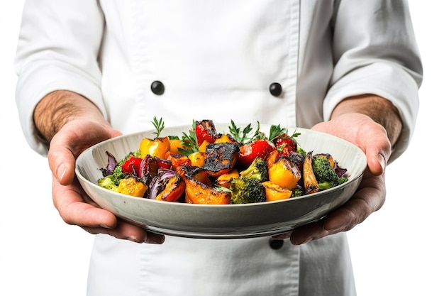 Kucharz przygotowujący potrawę